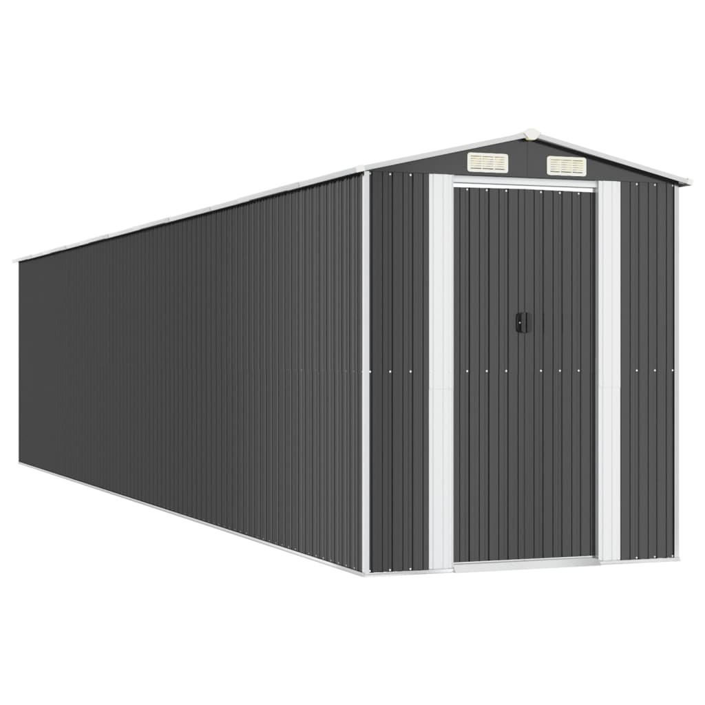 Vrtno spremište antracit 192x938x223 cm pocinčani čelik