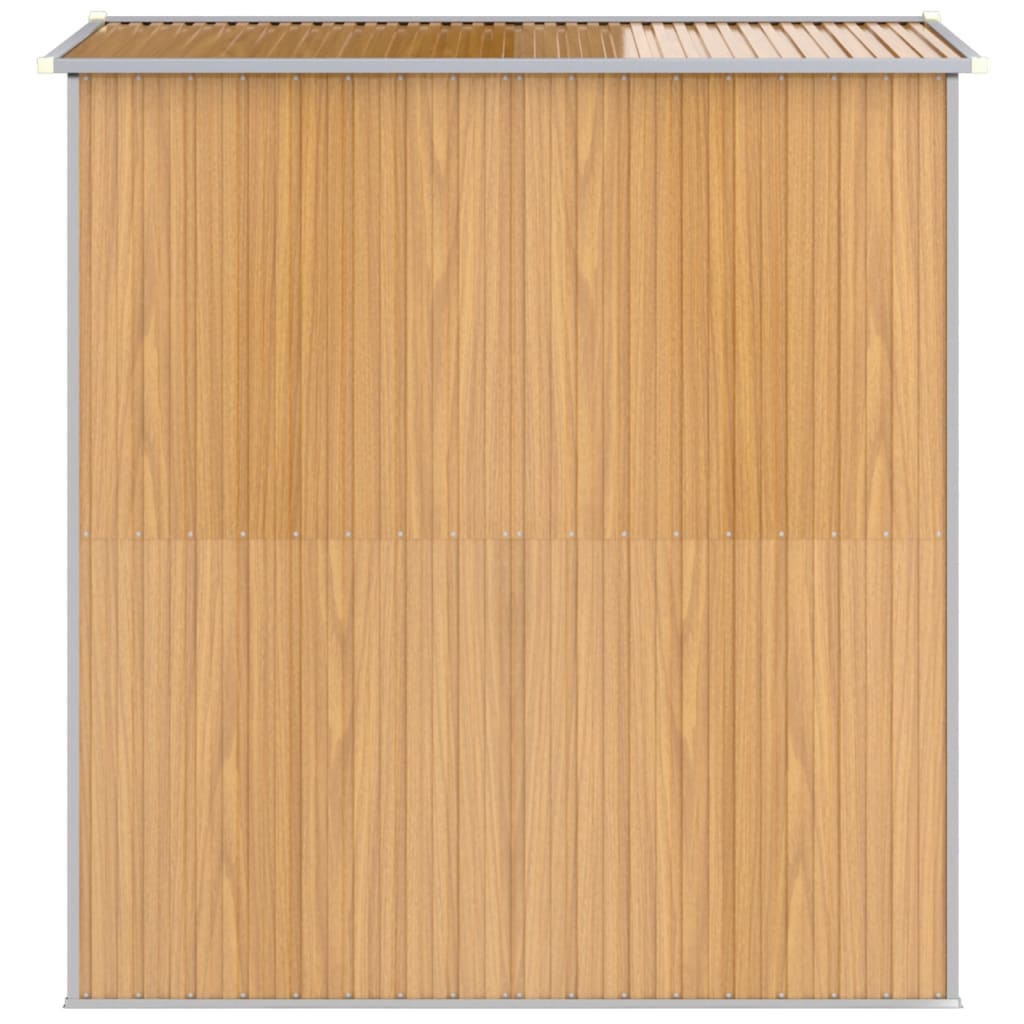 Vrtno spremište svjetlosmeđe 192x191x223 cm pocinčani čelik