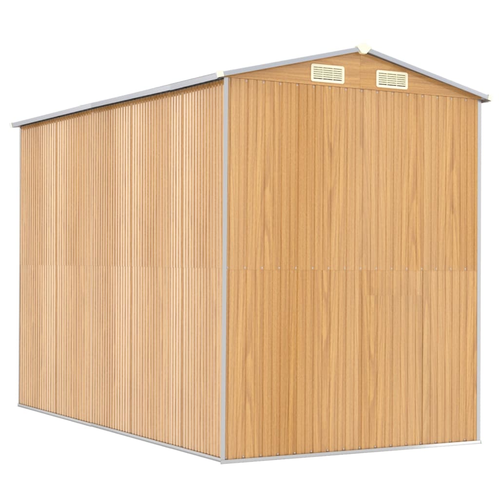 Vrtno spremište svjetlosmeđe 192x274x223 cm pocinčani čelik