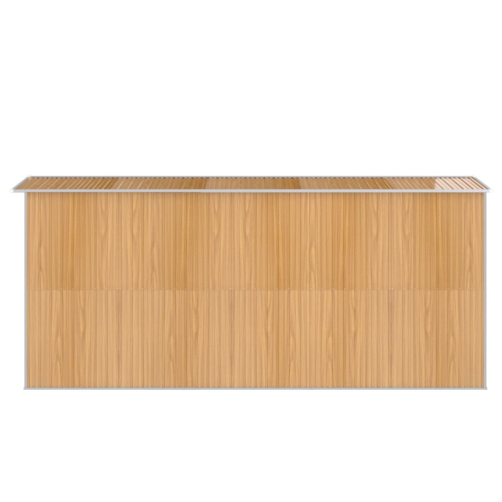 Vrtno spremište svjetlosmeđe 192x440x223 cm pocinčani čelik