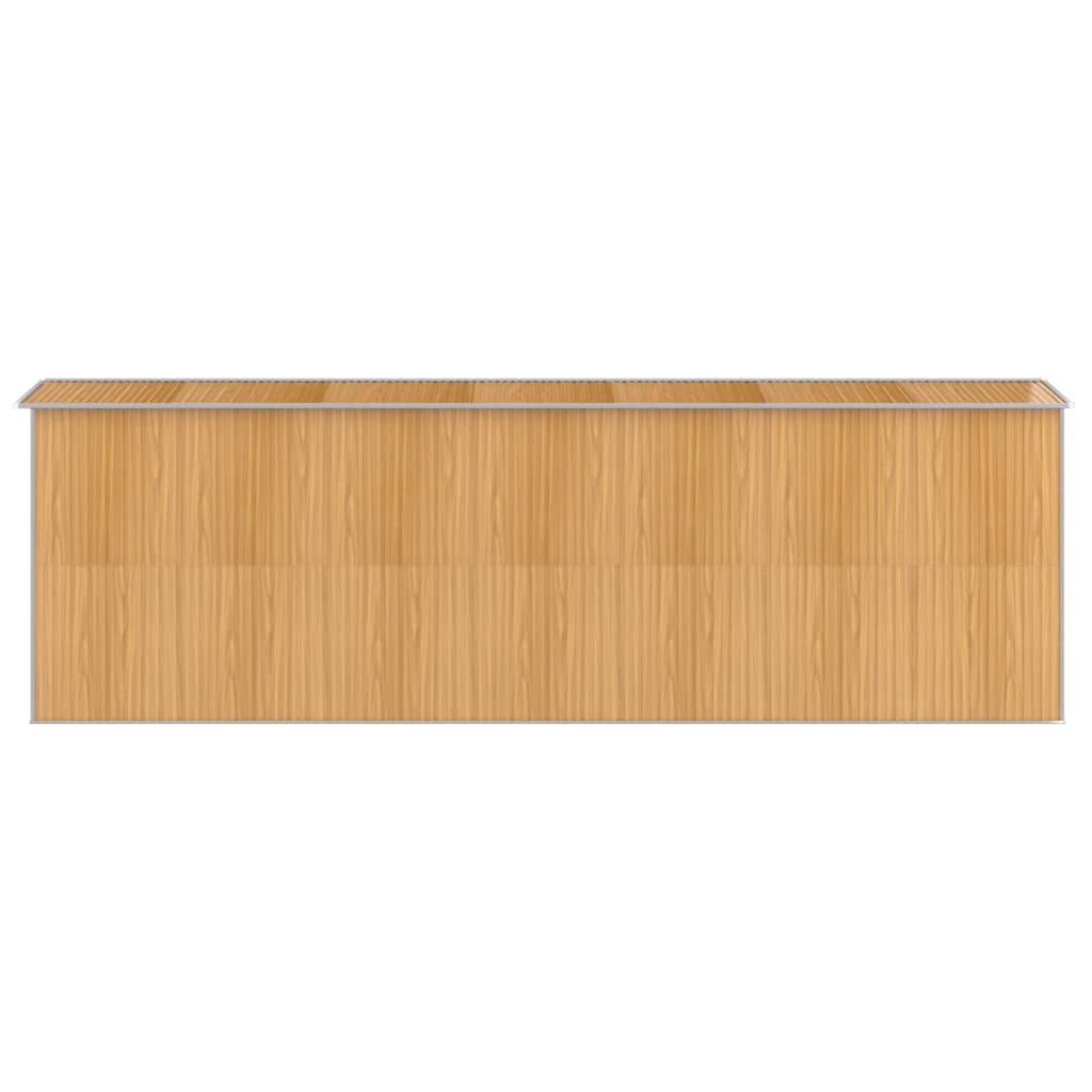 Vrtno spremište svjetlosmeđe 192x606x223 cm pocinčani čelik