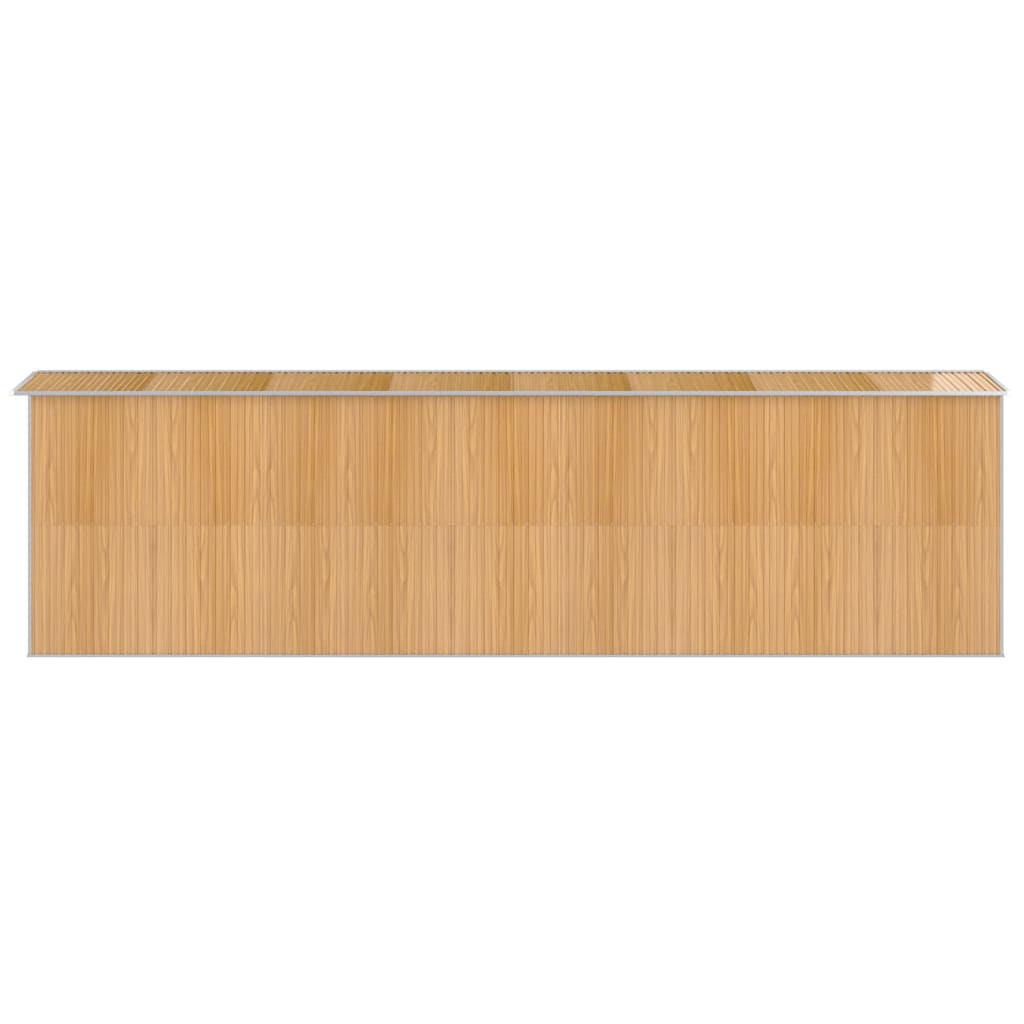 Vrtno spremište svjetlosmeđe 192 x 689 x 223 cm pocinčani čelik