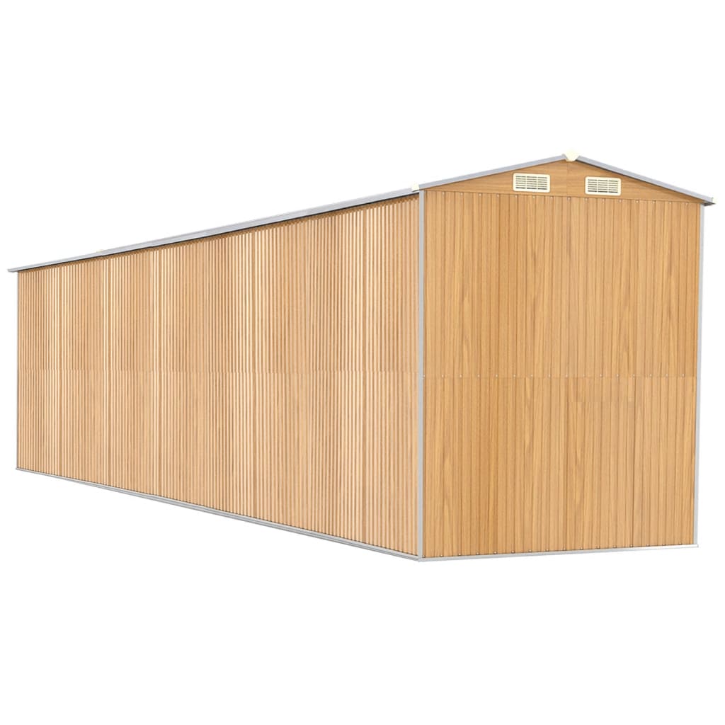 Vrtno spremište svjetlosmeđe 192 x 855 x 223 cm pocinčani čelik
