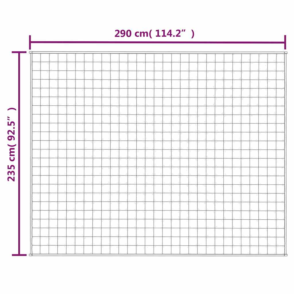 Teška deka siva 235x290 cm 11 kg od tkanine