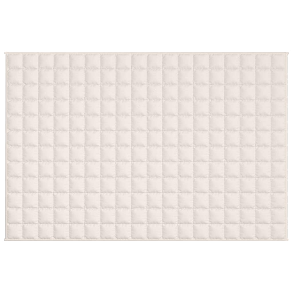 Teška deka svijetla krem 120 x 180 cm 5 kg od tkanine
