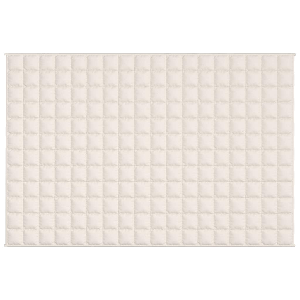 Teška deka svijetla krem 120 x 180 cm 9 kg od tkanine
