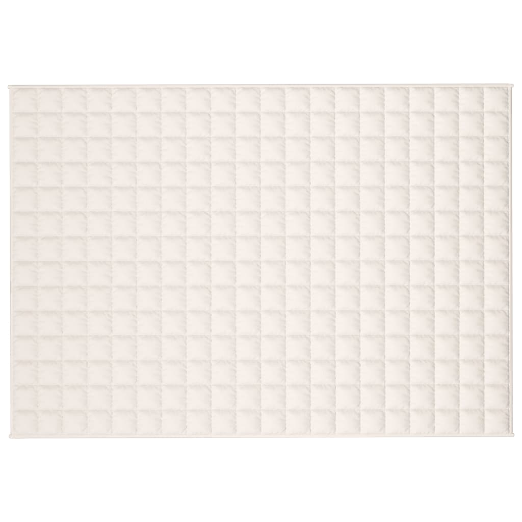 Teška deka svijetla krem 138x200 cm 10 kg od tkanine