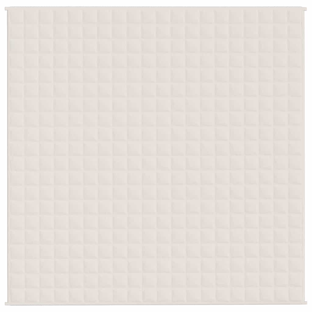 Teška deka svijetla krem 200x200 cm 13 kg od tkanine