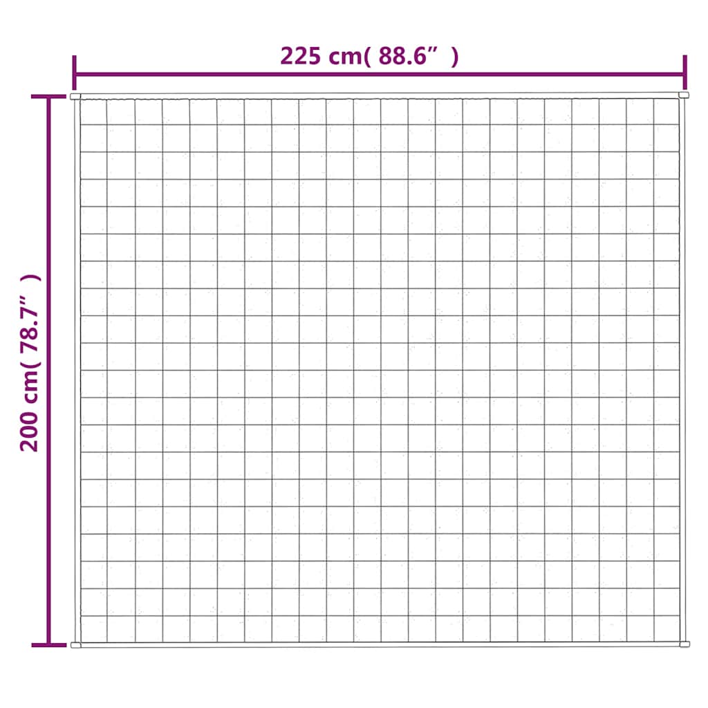 Teška deka svijetla krem 200x225 cm 9 kg od tkanine
