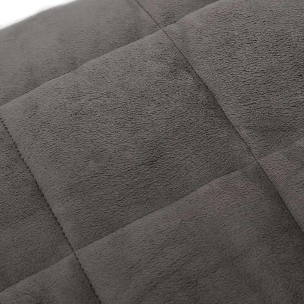 Teška deka siva 120 x 180 cm 5 kg od tkanine