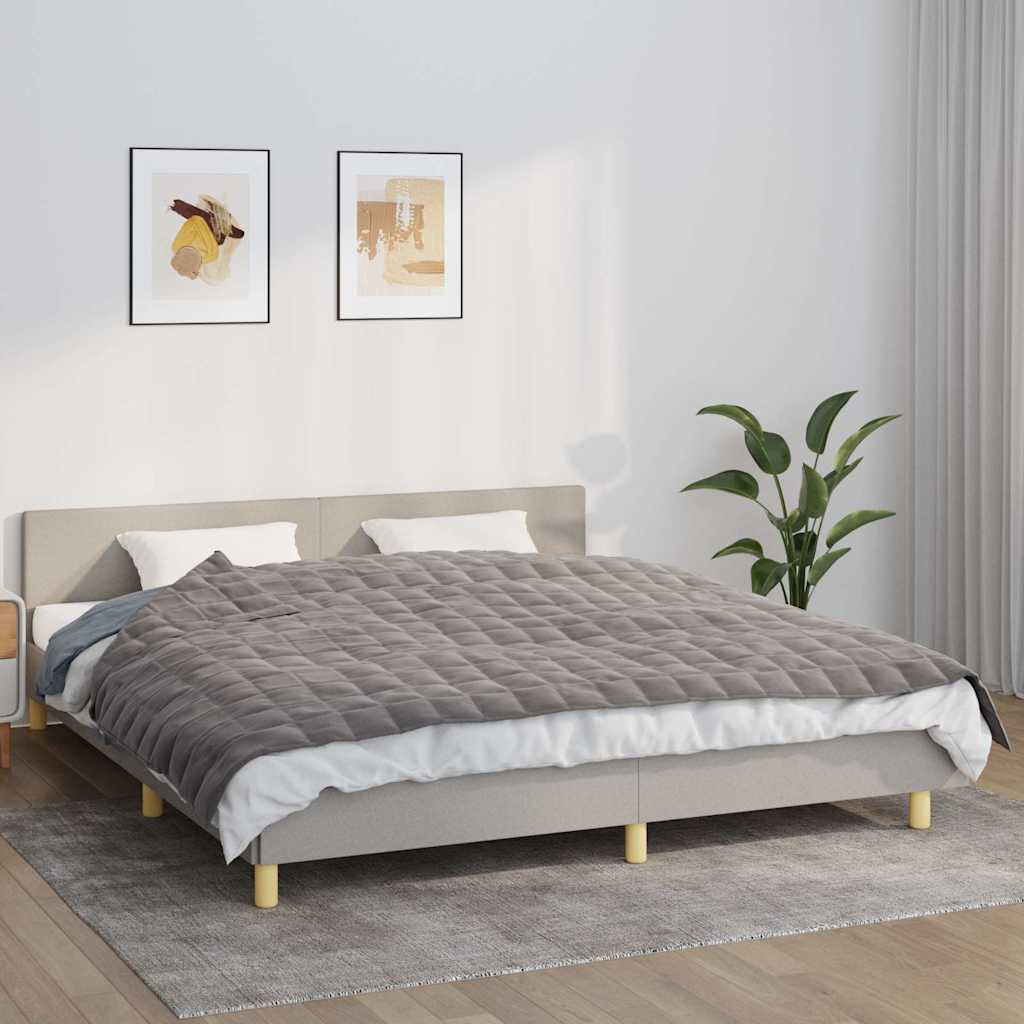 Teška deka siva 155x220 cm 7 kg od tkanine
