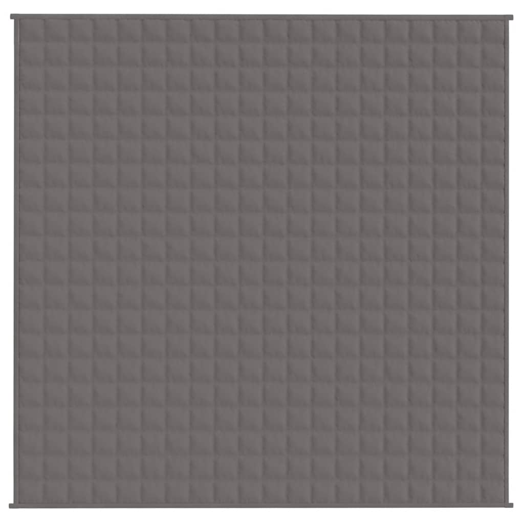 Teška deka siva 200x200 cm 9 kg od tkanine