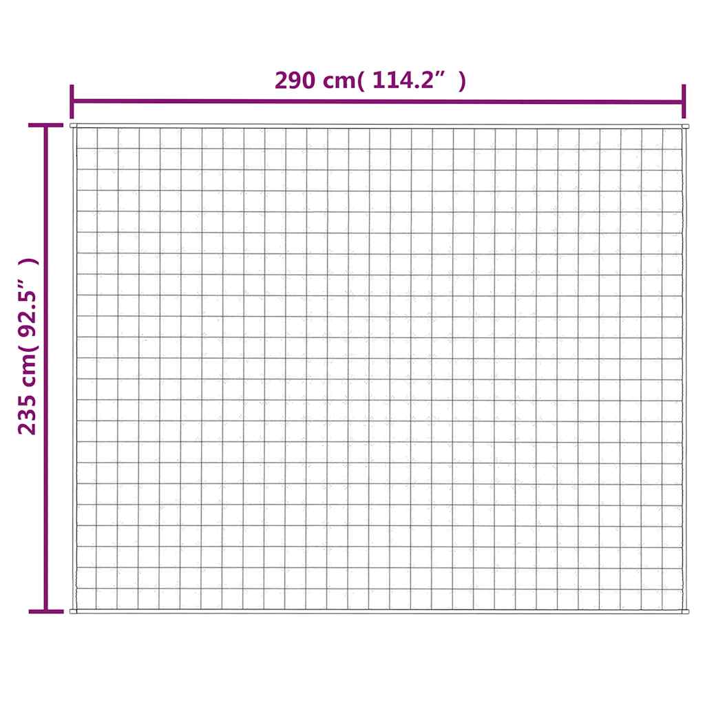 Teška deka siva 235x290 cm 11 kg od tkanine