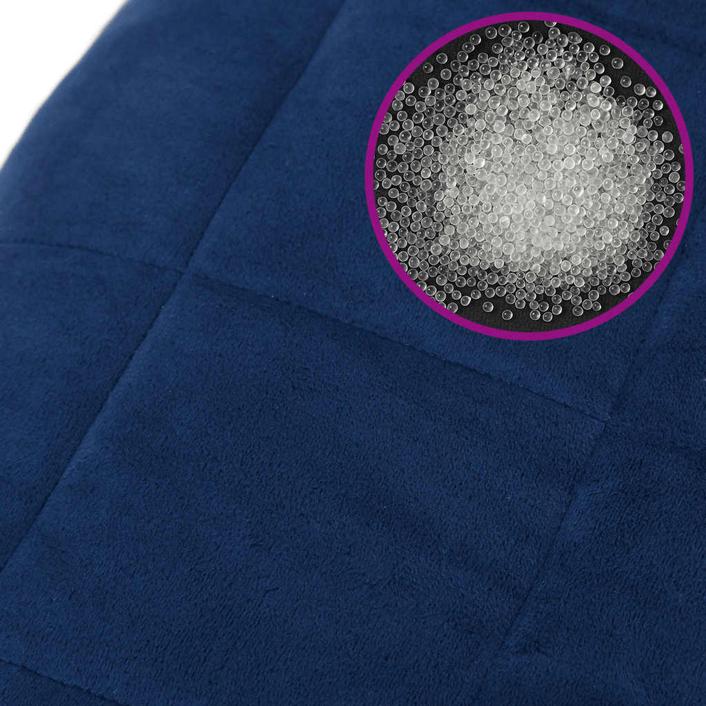 Teška deka plava 220x260 cm 11 kg od tkanine