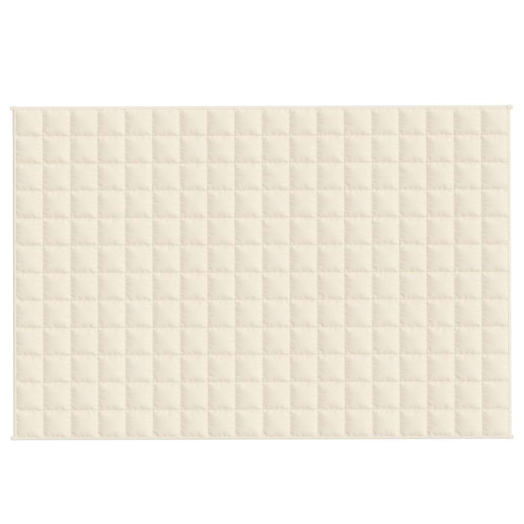 Teška deka svijetla krem 120 x 180 cm 9 kg od tkanine