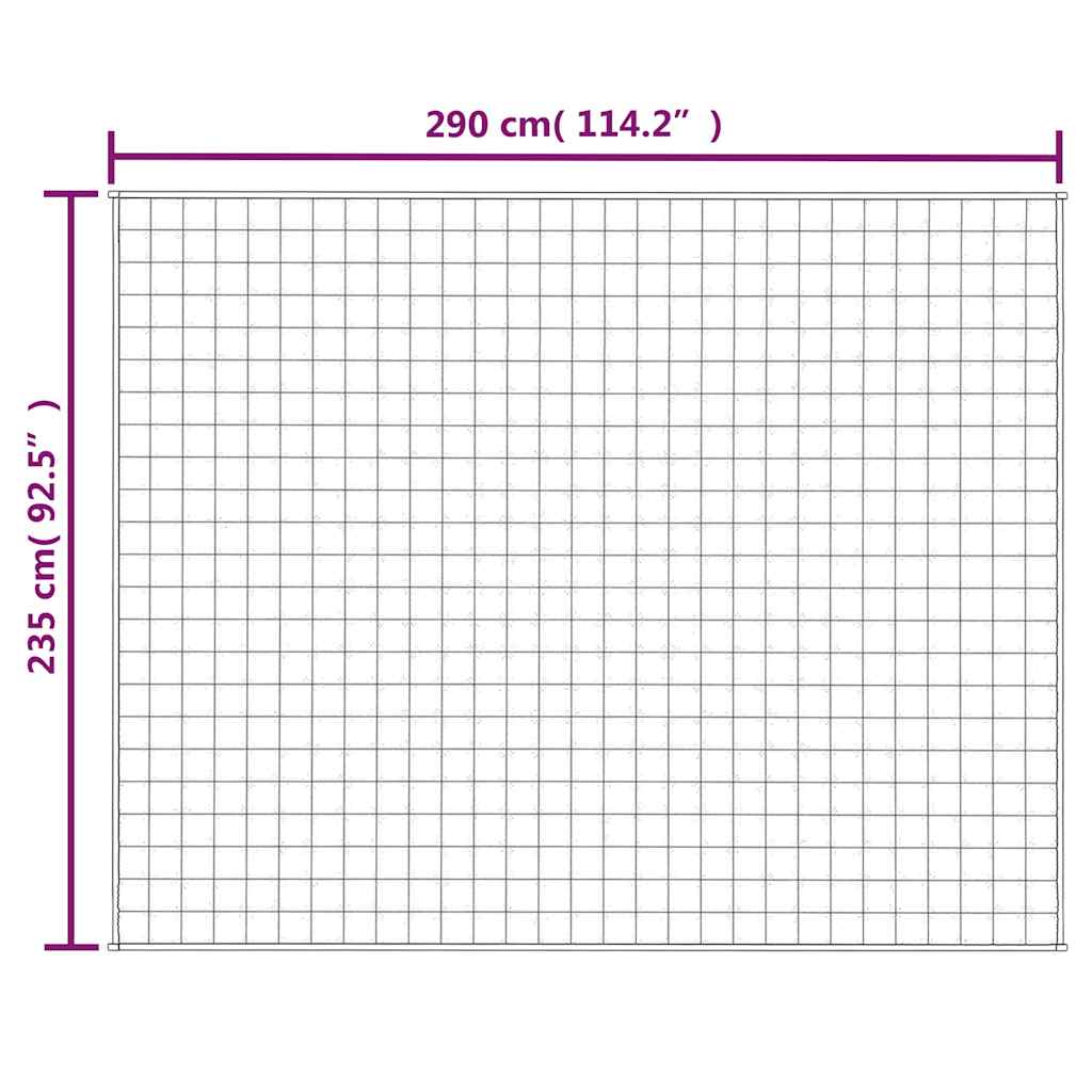 Teška deka svijetla krem 235x290 cm 11 kg od tkanine