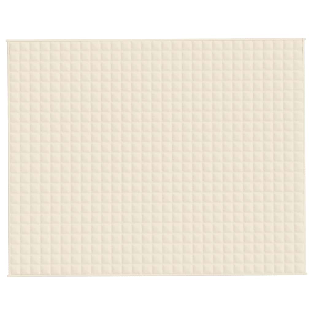 Teška deka svijetla krem 235x290 cm 15 kg od tkanine