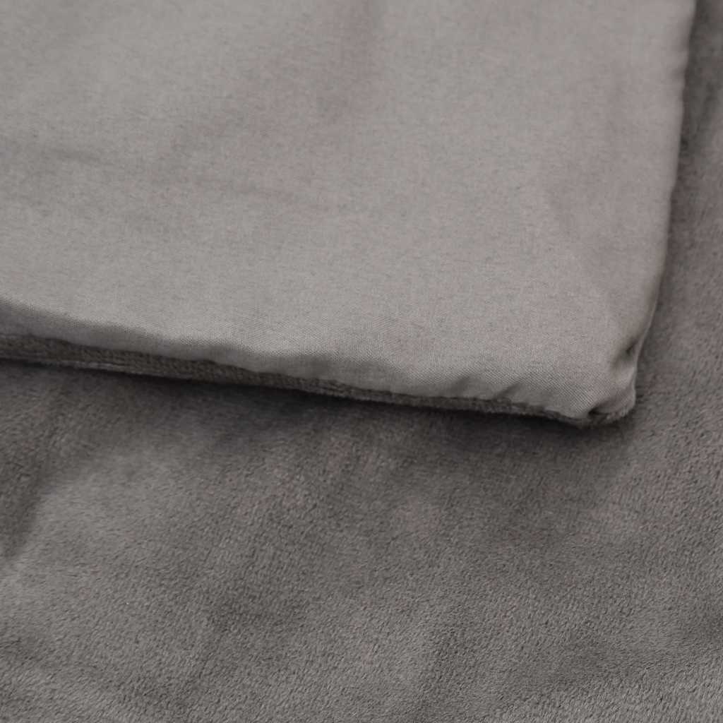 Teška deka s navlakom siva 200 x 225 cm 9 kg od tkanine