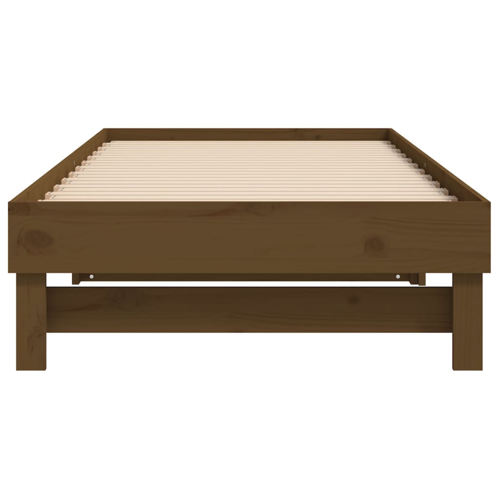 Dnevni ležaj na razvlačenje boja meda 2 x (100x200) cm borovina