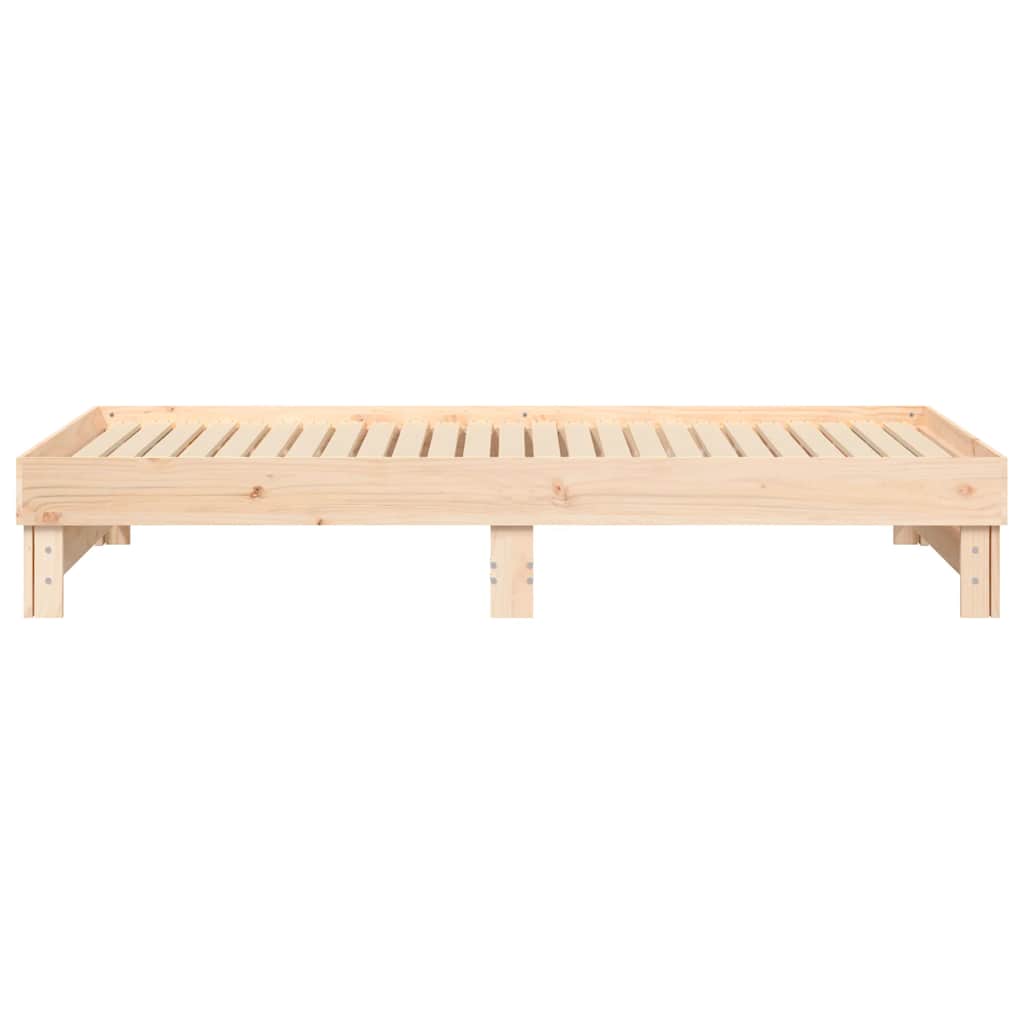 Dnevni ležaj na izvlačenje 2x (80 x 200) cm od masivne borovine