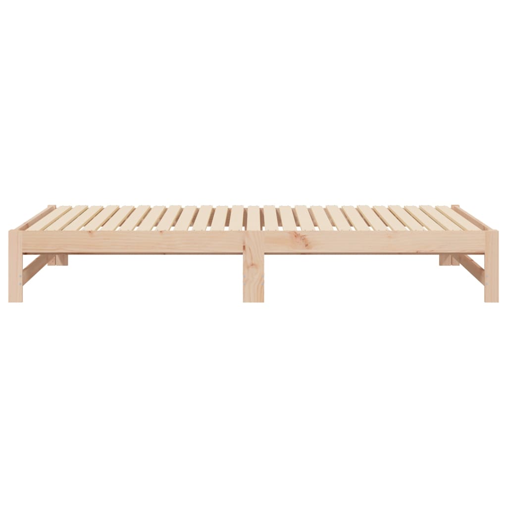 Dnevni ležaj na izvlačenje 2 x (90 x 200) cm masivna borovina