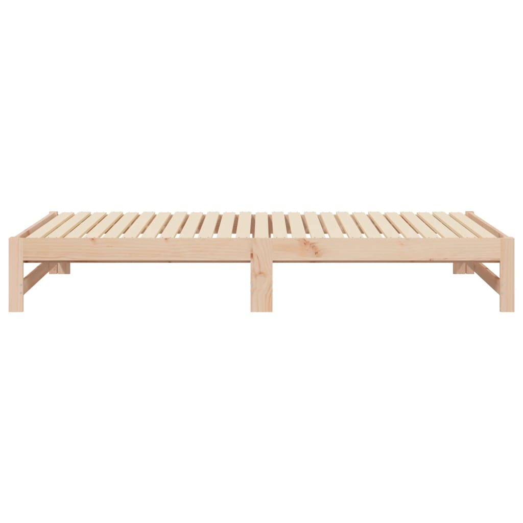 Dnevni ležaj na izvlačenje 2x (80 x 200) cm od masivne borovine