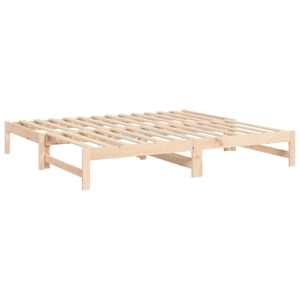 Dnevni ležaj na izvlačenje 2 x (90x190) cm od masivne borovine