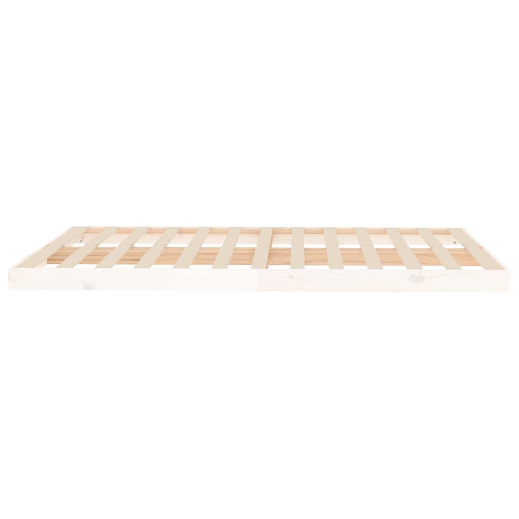 Okvir za krevet bijela 140x200 cm od masivne borovine