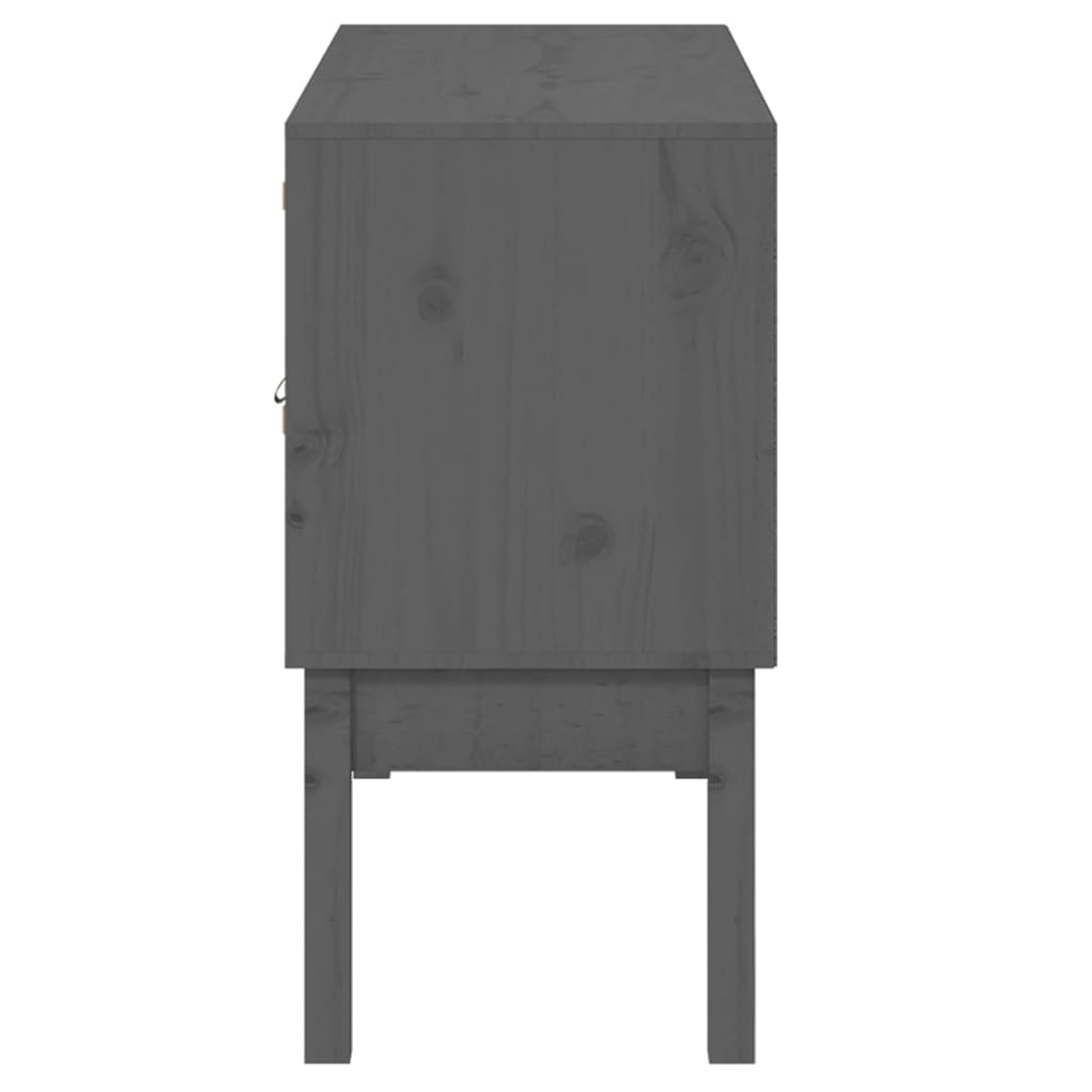 Komoda siva 110 x 40 x 78 cm od masivne borovine