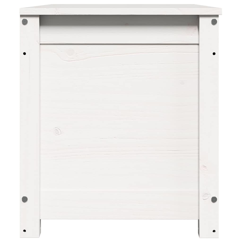 Kutija za pohranu bijela 80 x 40 x 45,5 cm od masivne borovine