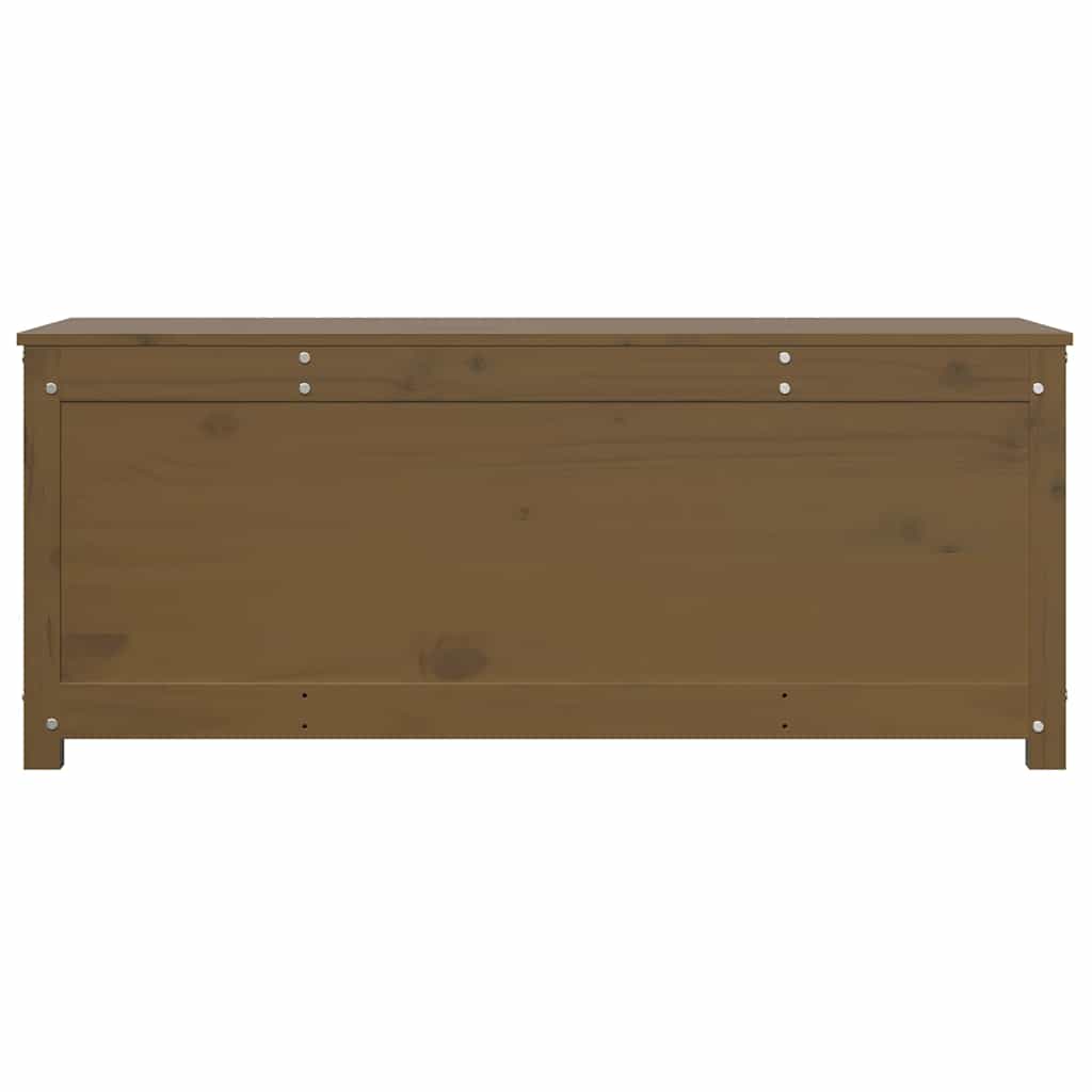 Kutija za pohranu boja meda 110x50x45,5 cm od masivne borovine