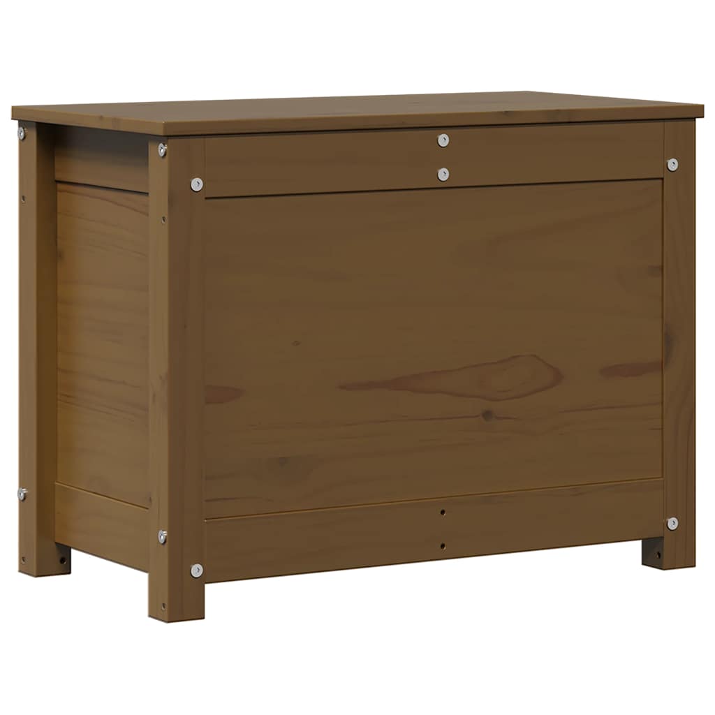 Kutija za pohranu boja meda 60x32x45,5 cm od masivne borovine