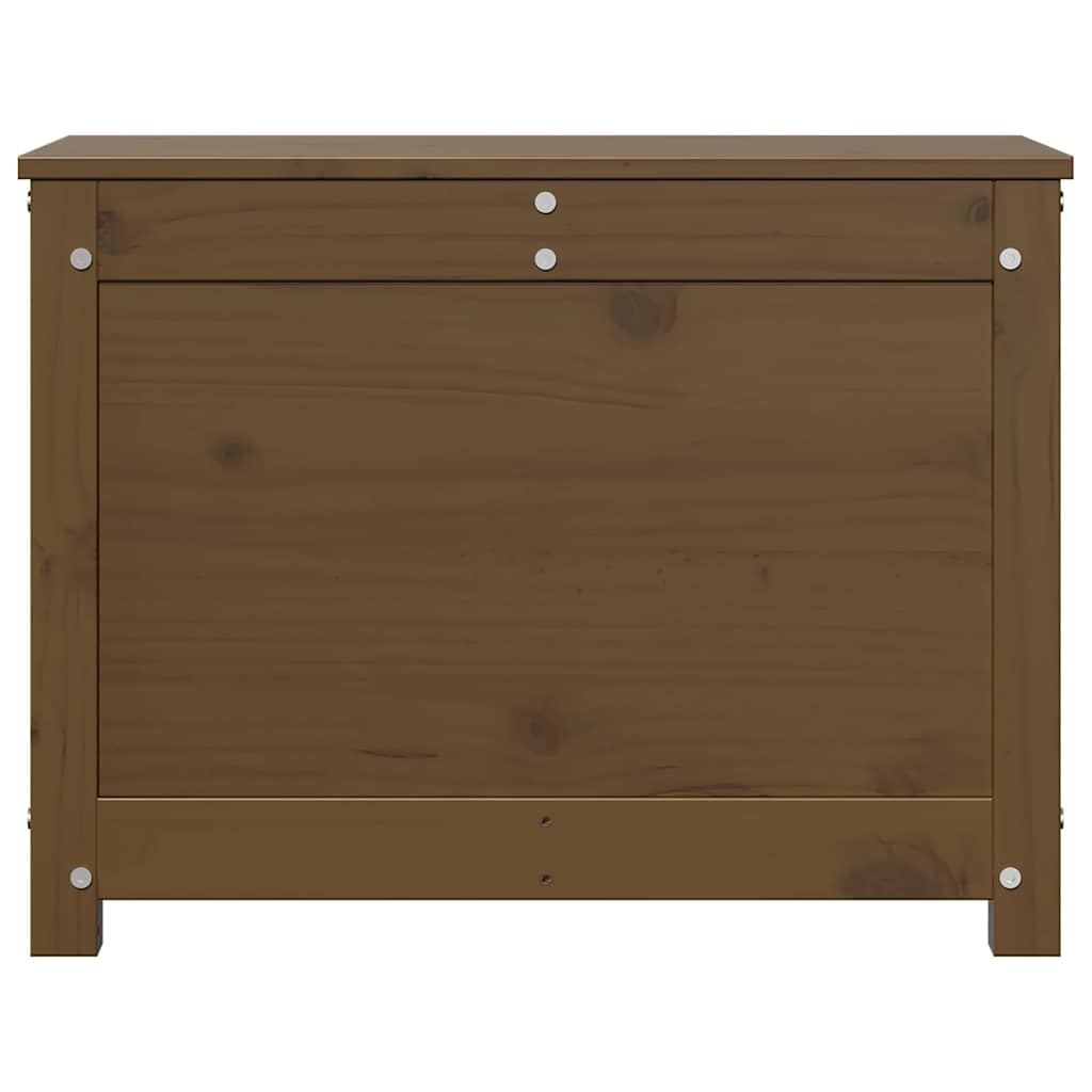 Kutija za pohranu boja meda 60x32x45,5 cm od masivne borovine