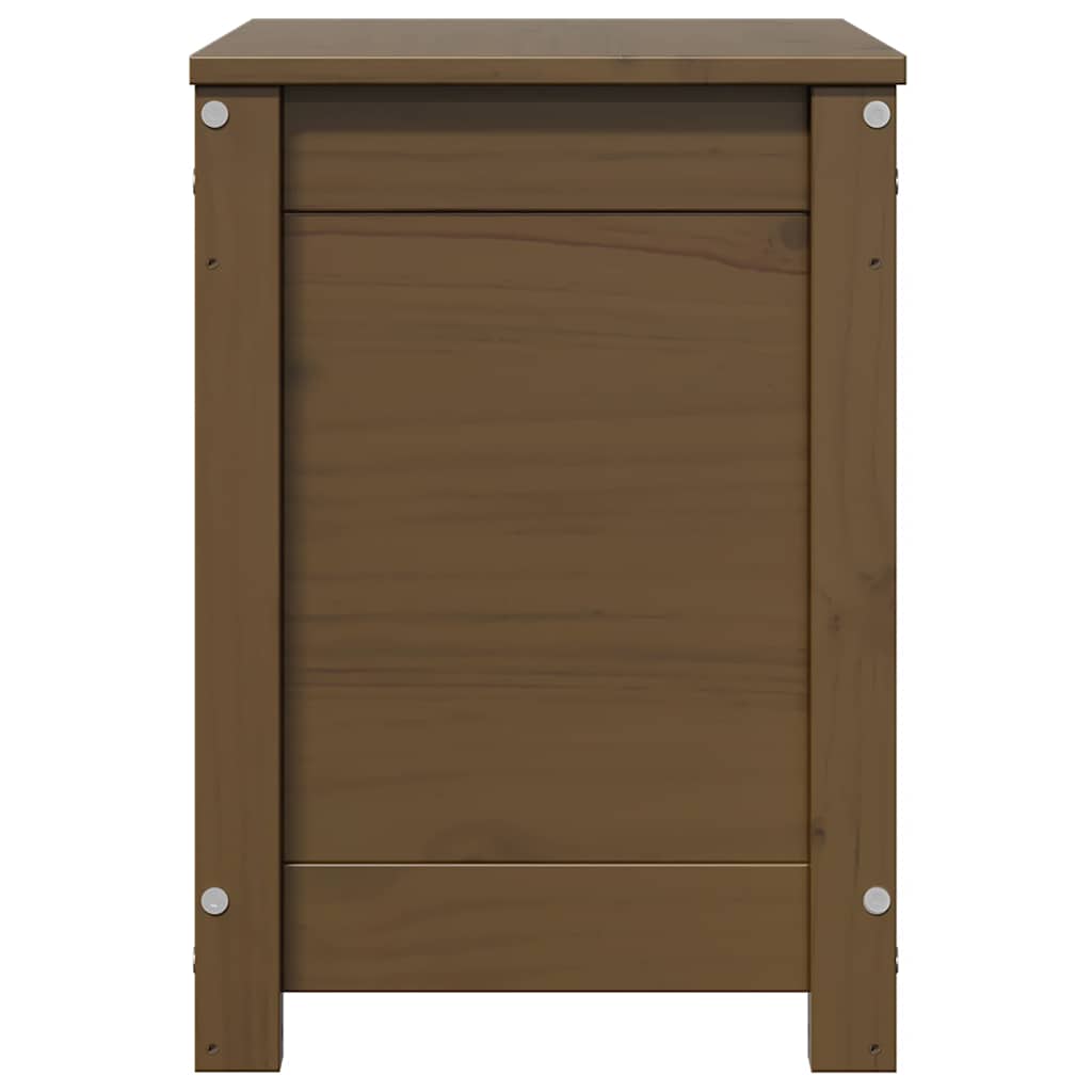 Kutija za pohranu boja meda 60x32x45,5 cm od masivne borovine