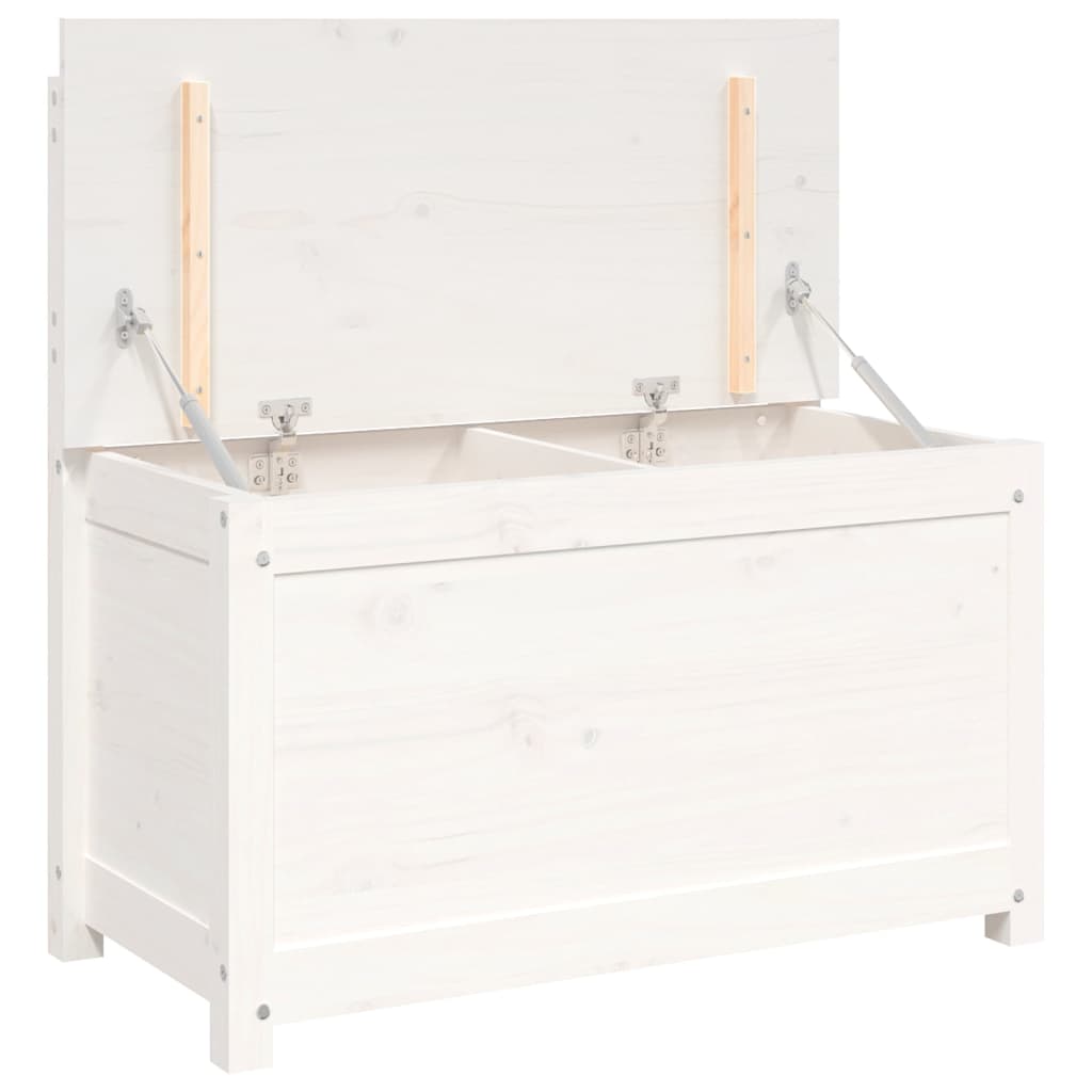 Klupa bijela 80x41x77 cm od masivne borovine