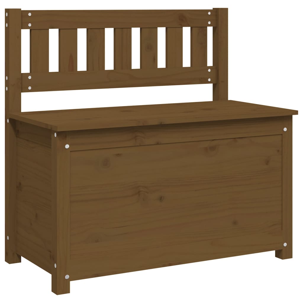 Klupa smeđa boja meda 80x41x77 cm od masivne borovine