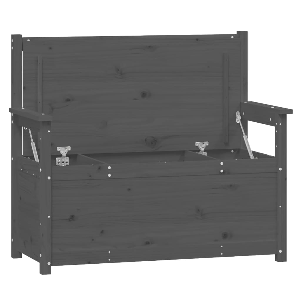 Klupa siva 112,5 x 51,5 x 96,5 cm od masivne borovine