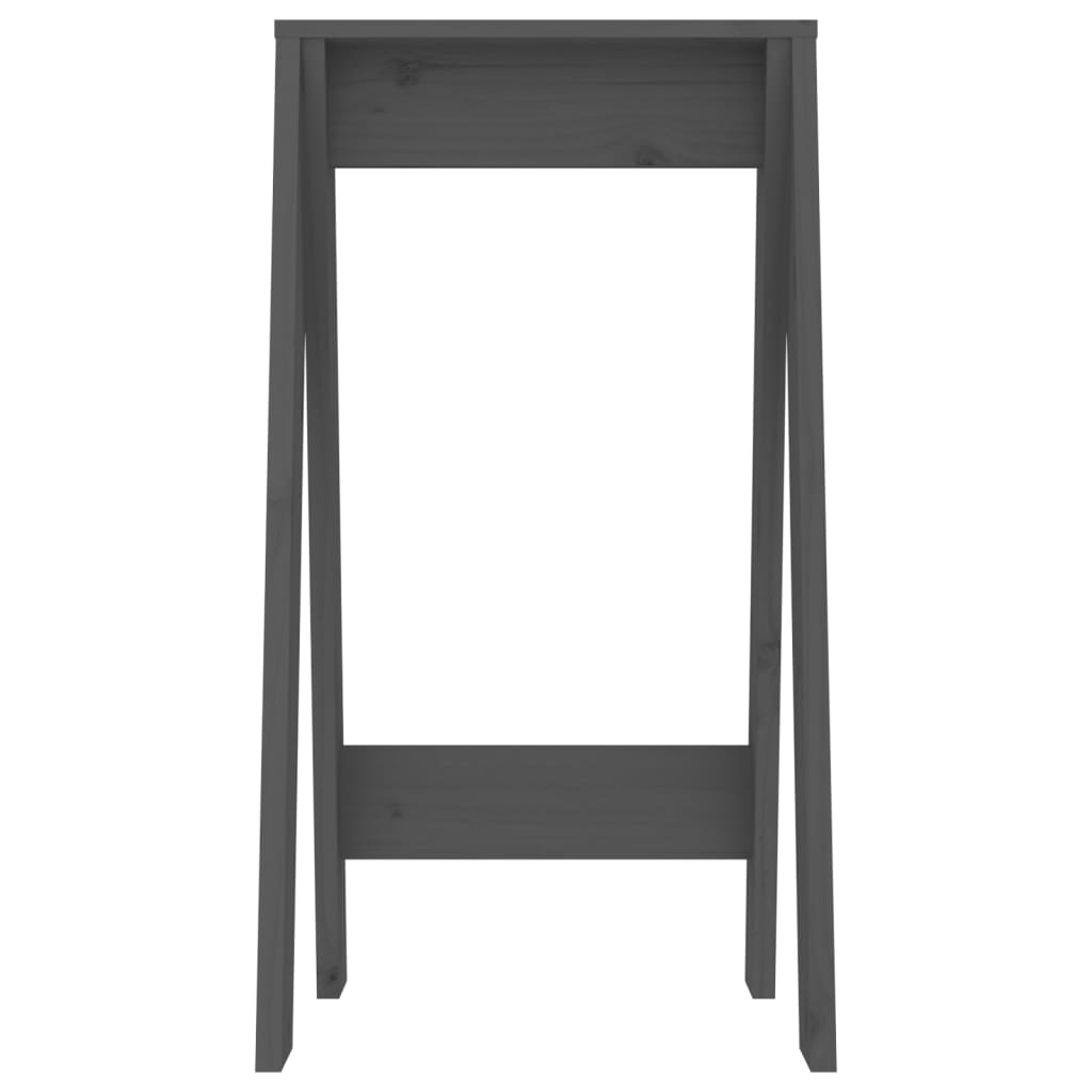Stolci 2 kom sivi 40 x 40 x 75 cm od masivne borovine