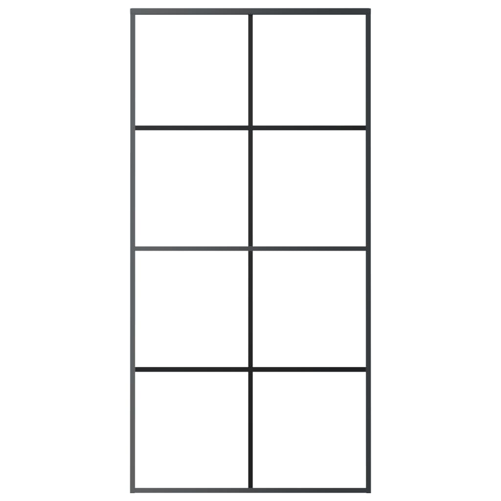 Klizna vrata s priborom 102,5x205 cm od stakla ESG i aluminija