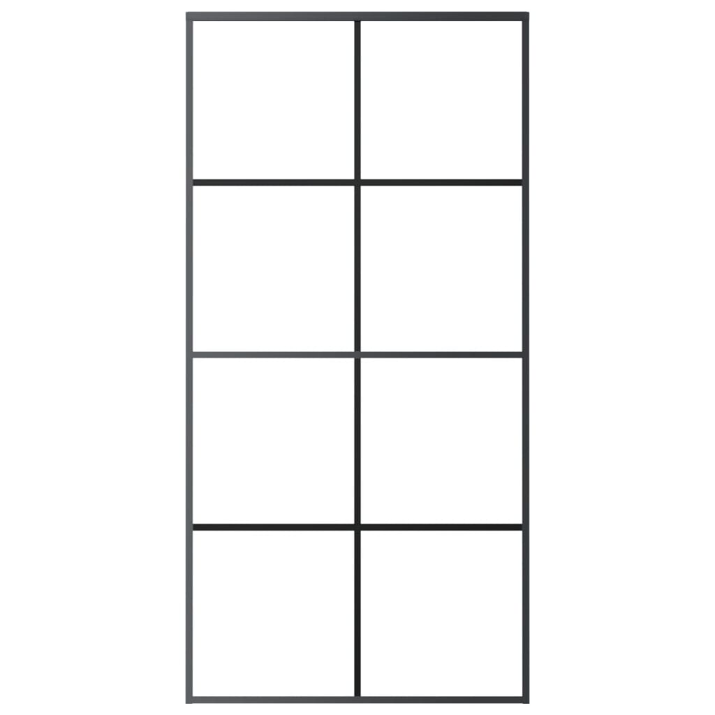 Klizna vrata s priborom 102,5x205 cm od stakla ESG i aluminija