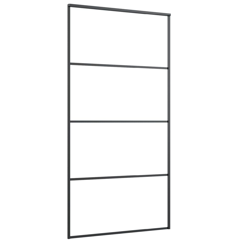 Klizna vrata s priborom 102,5x205 cm od stakla ESG i aluminija