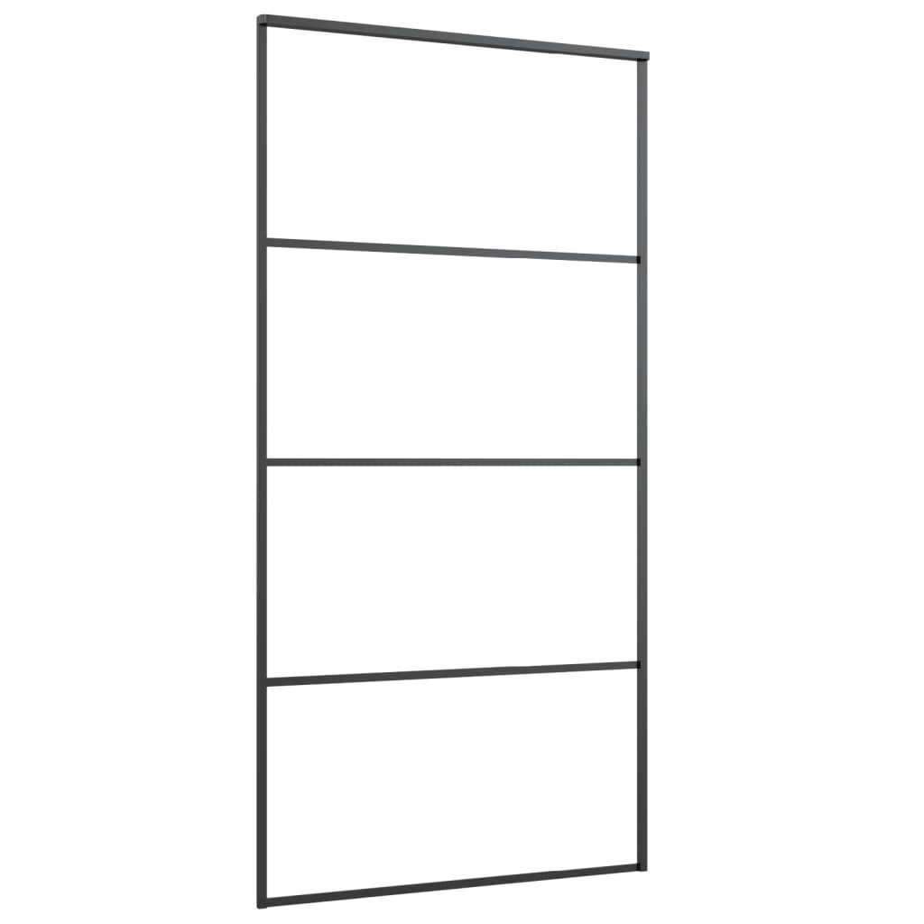 Klizna vrata s priborom 102,5x205 cm od stakla ESG i aluminija