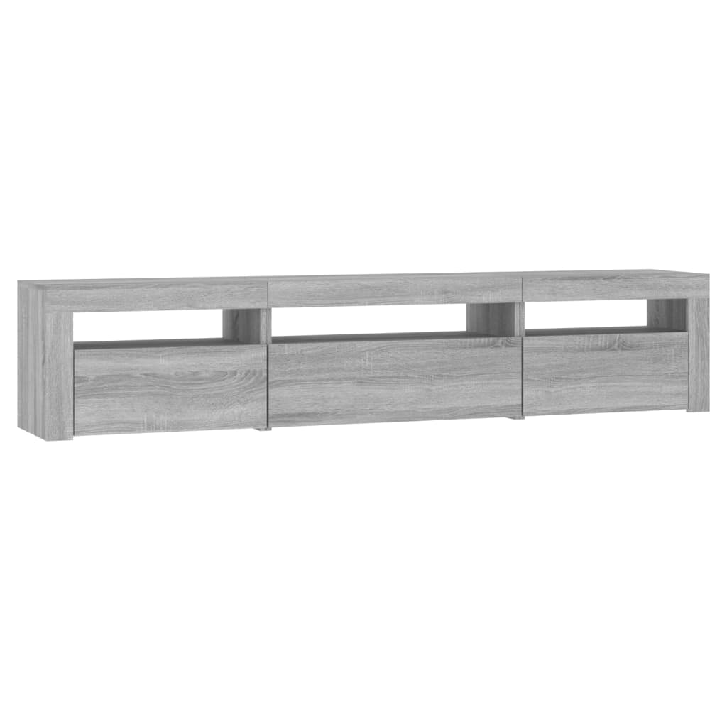 TV ormarić s LED svjetlima boja hrasta sonome 195x35x40 cm