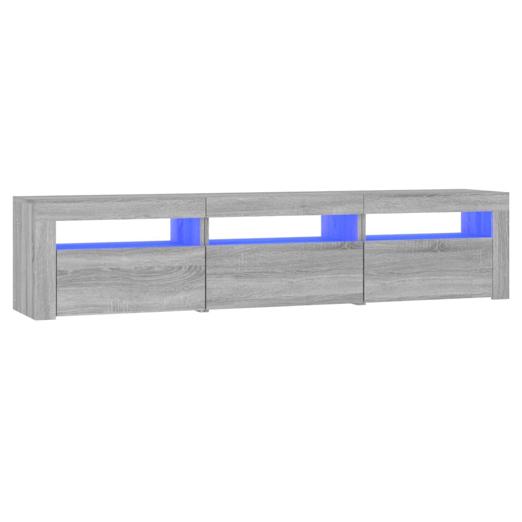 TV ormarić s LED svjetlima boja hrasta sonome 180x35x40 cm