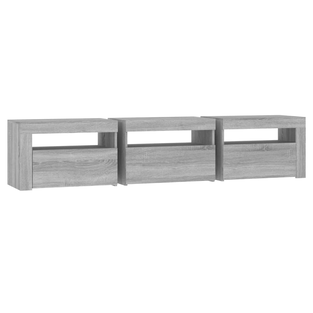 TV ormarić s LED svjetlima boja hrasta sonome 180x35x40 cm