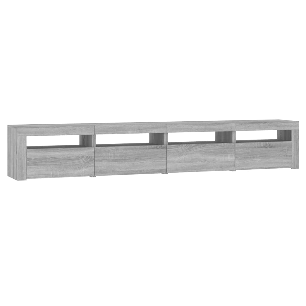 TV ormarić s LED svjetlima boja hrasta sonome 240x35x40 cm