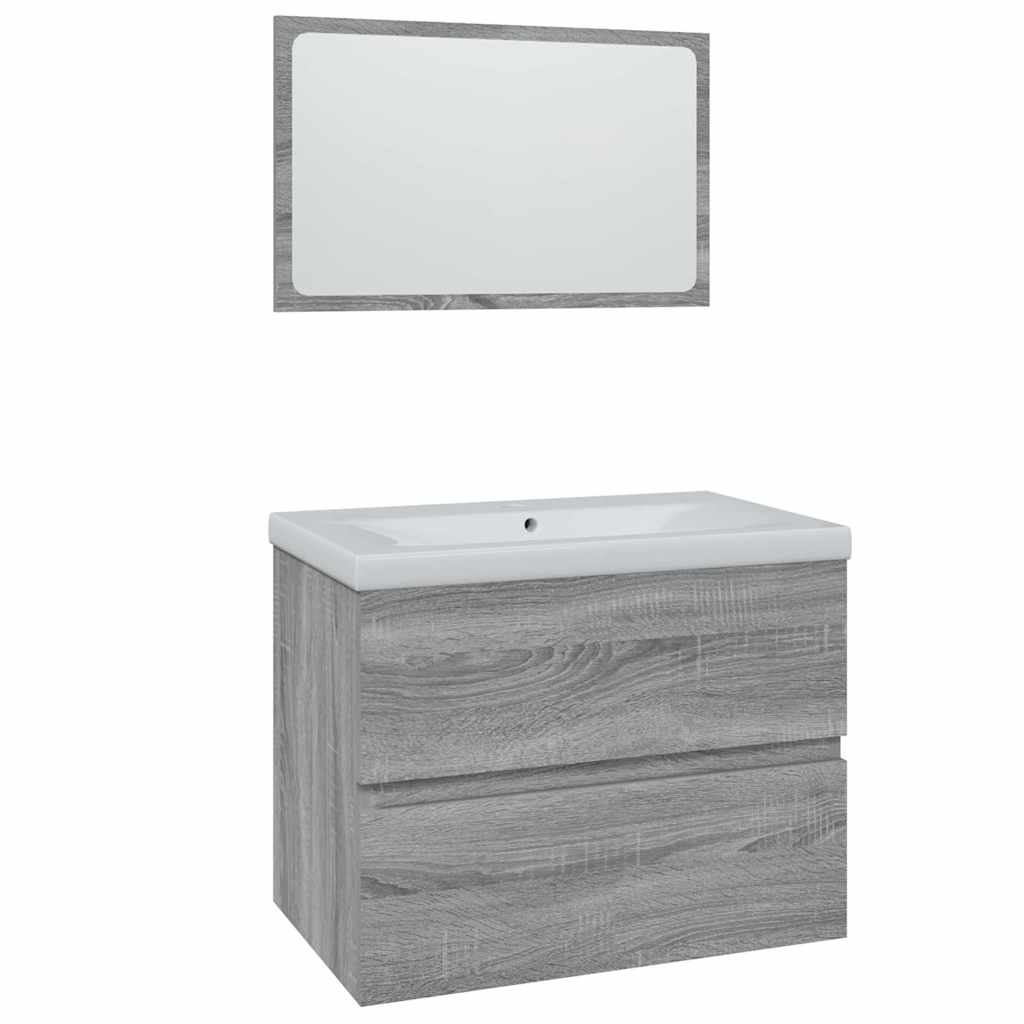 Set kupaonskog namještaja boja hrasta sonome konstruirano drvo
