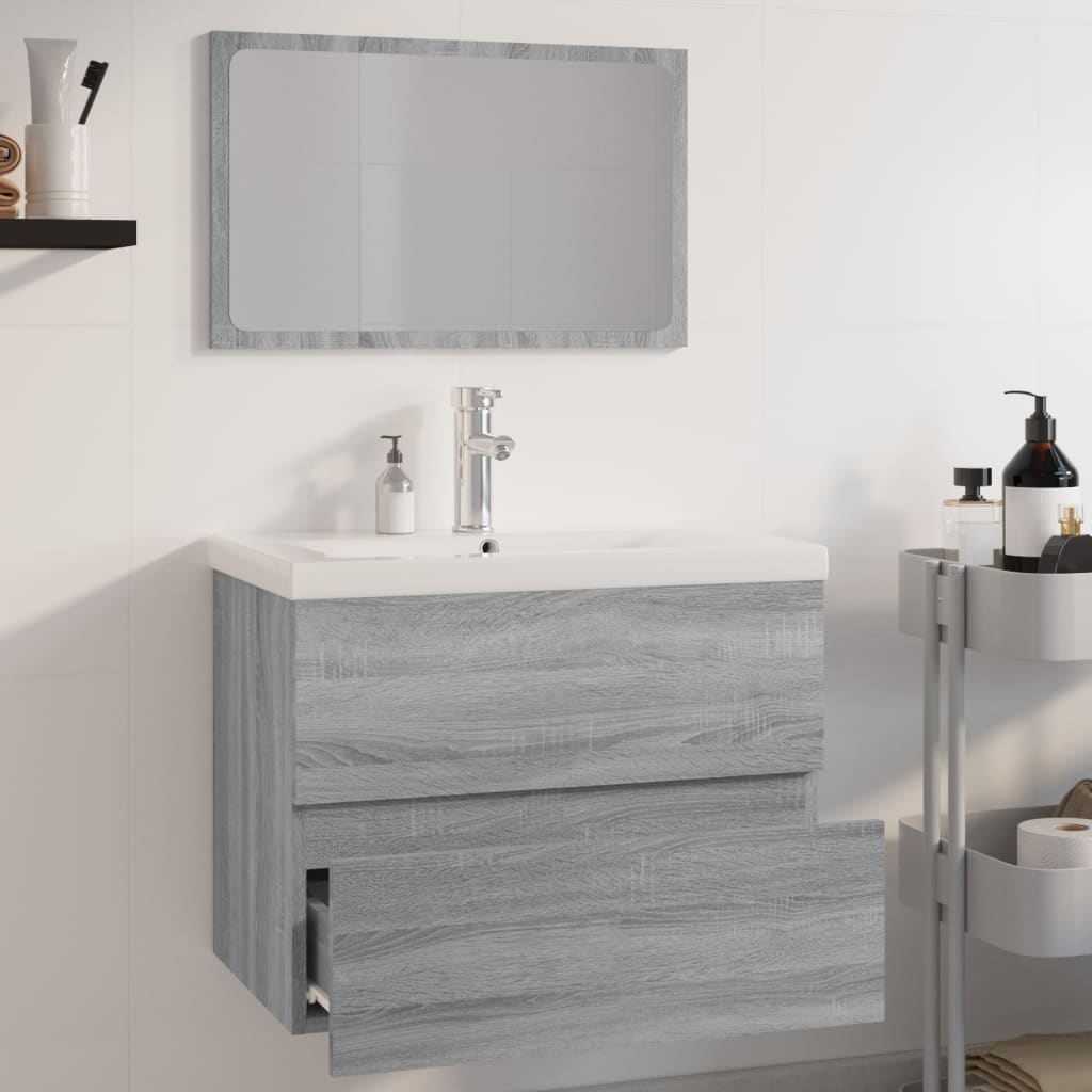 Set kupaonskog namještaja boja hrasta sonome konstruirano drvo