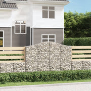 Gabionska košara s lukom 200x30x140/160 cm pocinčano željezo