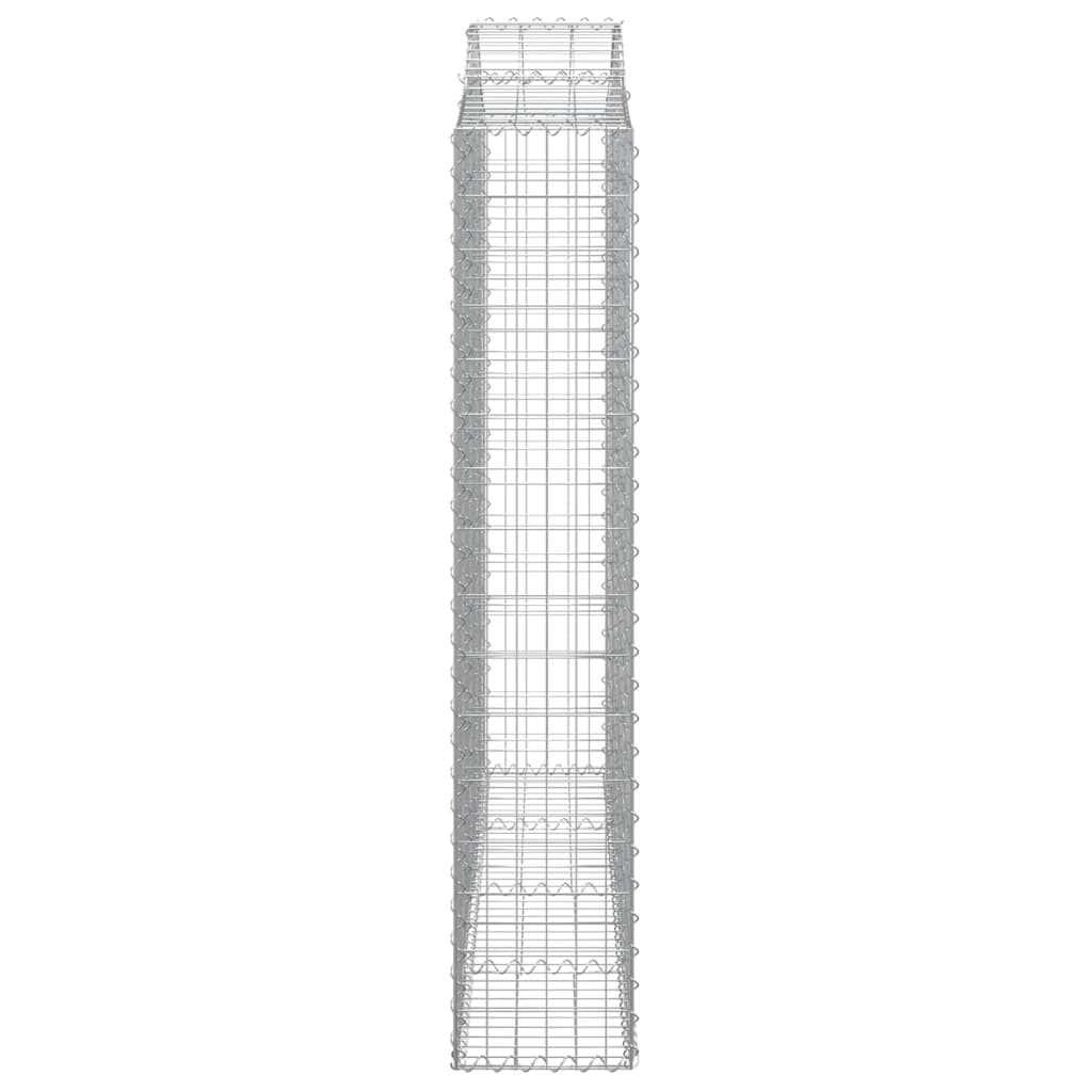 Gabionska košara s lukom 200x30x160/180 cm pocinčano željezo